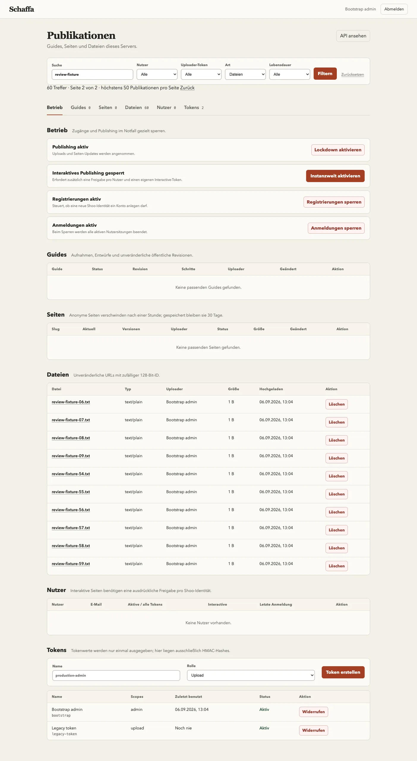 Filtered desktop publication list